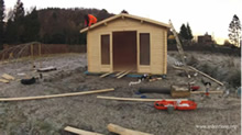 log cabin construction