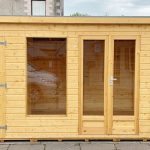 Forest Craft Iona Pent with Storage Shed